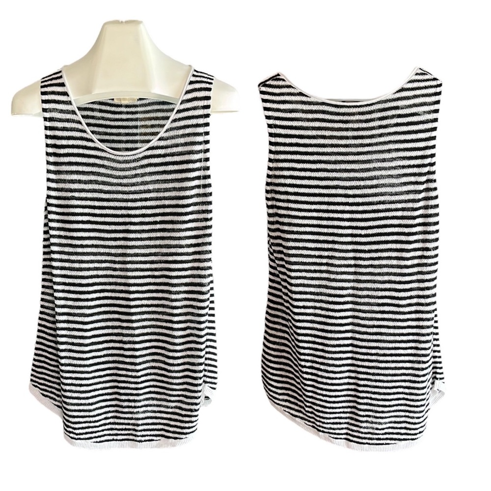 Eileen Fisher linen sleeveless knit top